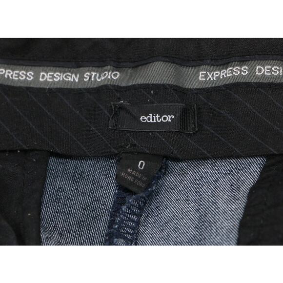 Express Design Studio “Editor” Denim Bermuda Shorts Dark Wash  Size 0 - Picture 2 of 13